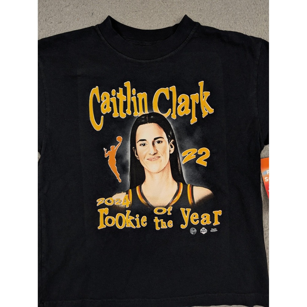Indiana Fever‎ Shirt Youth Large Black WNBA Basketball Caitlin Clark 2024 Tee - Picture 2 of 10